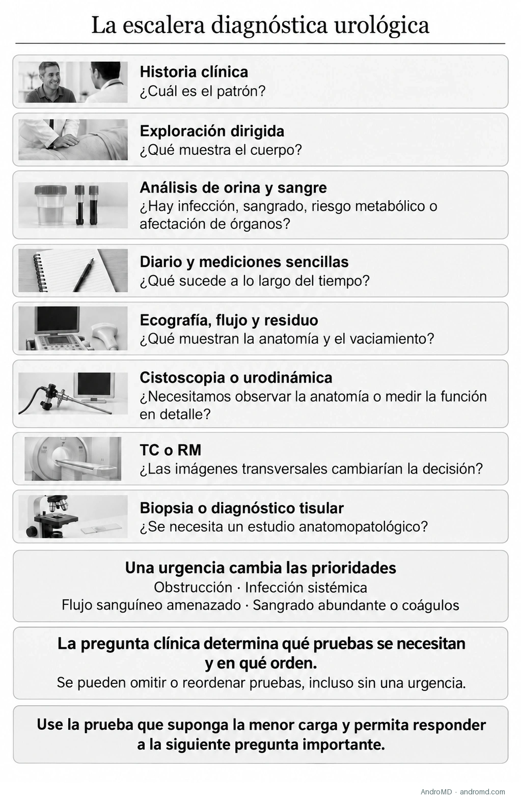 La escala de diagnóstico urológico