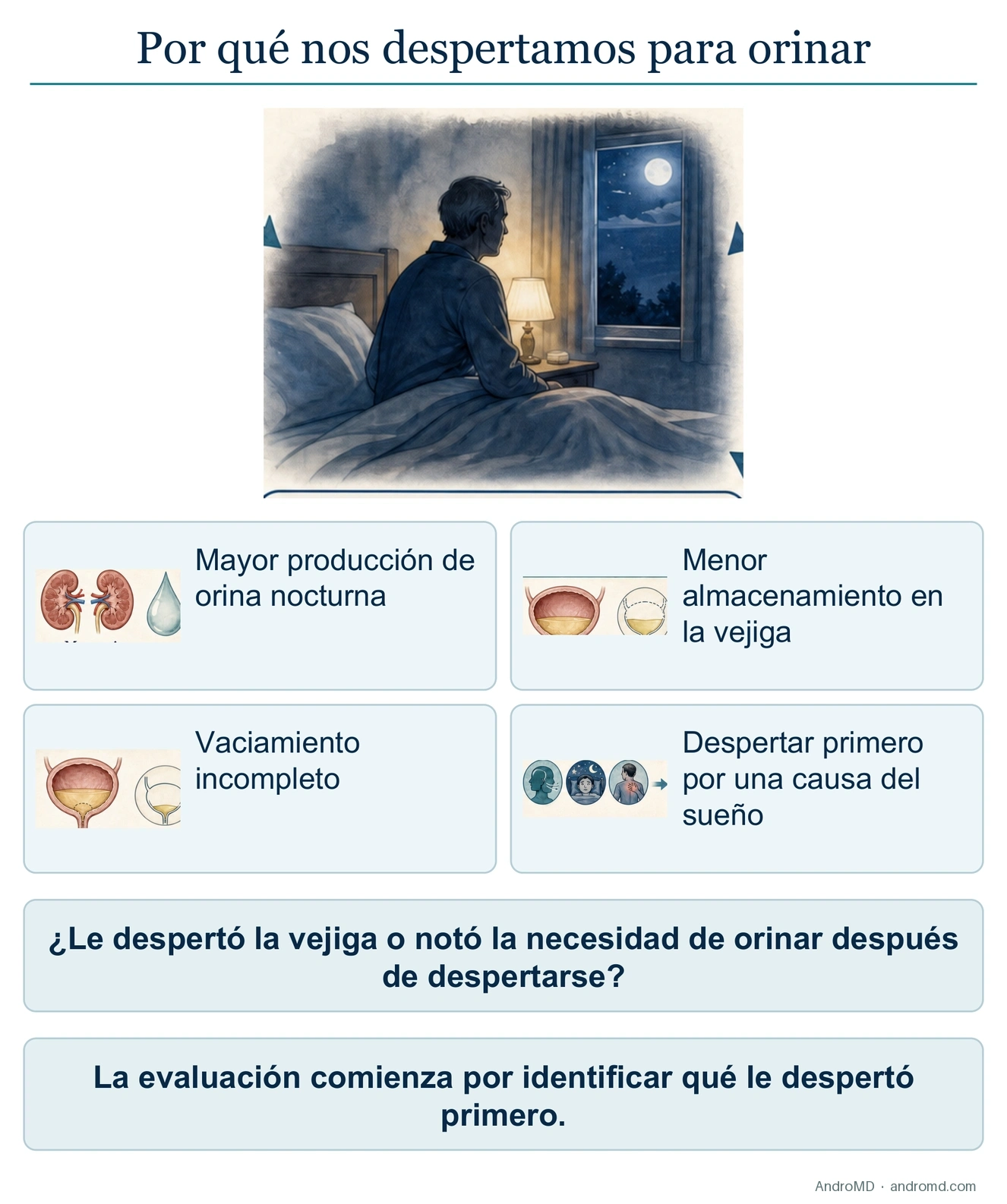 ¿Por qué nos despertamos por la noche para orinar?
